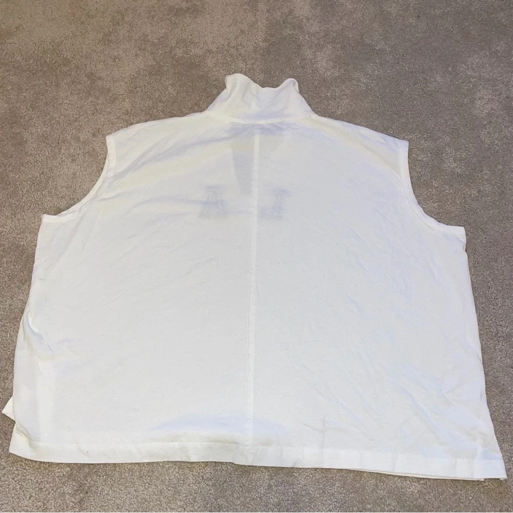 FREE PEOPLE Women's Ragabond Team Polo Size M In White - Picture 7 of 9